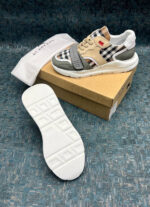 Burberry Vintage Check Strap Sneakers Beige - Image 3