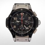 HUBLOT BIG BANG BLACK DIAL BLACK CASE BLACK RUBBER BRACELET - Image 2
