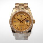 DAYDATE 36MM YELLOW GOLD GOLD DIAL DIAMONDS MARKERS - Image 2