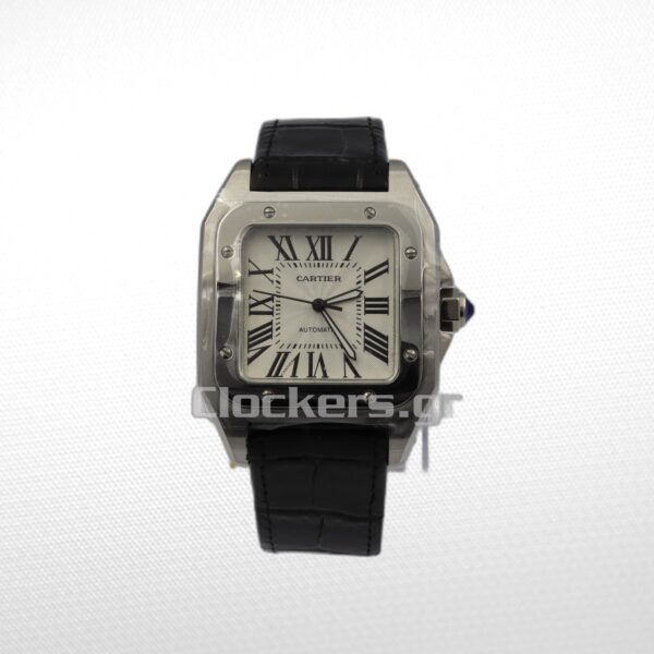 SANTOS 100 STEEL AUTOMATIC LARGE MEN'S WATCH