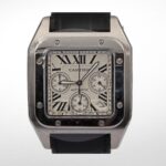 SANTOS 100 STEEL AUTOMATIC CHRONOGRAPH LARGE MEN'S - Image 2