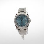 DAY-DATE II 40MM PLATINUM BLUE DIAL ROMAN MARKERS - Image 2