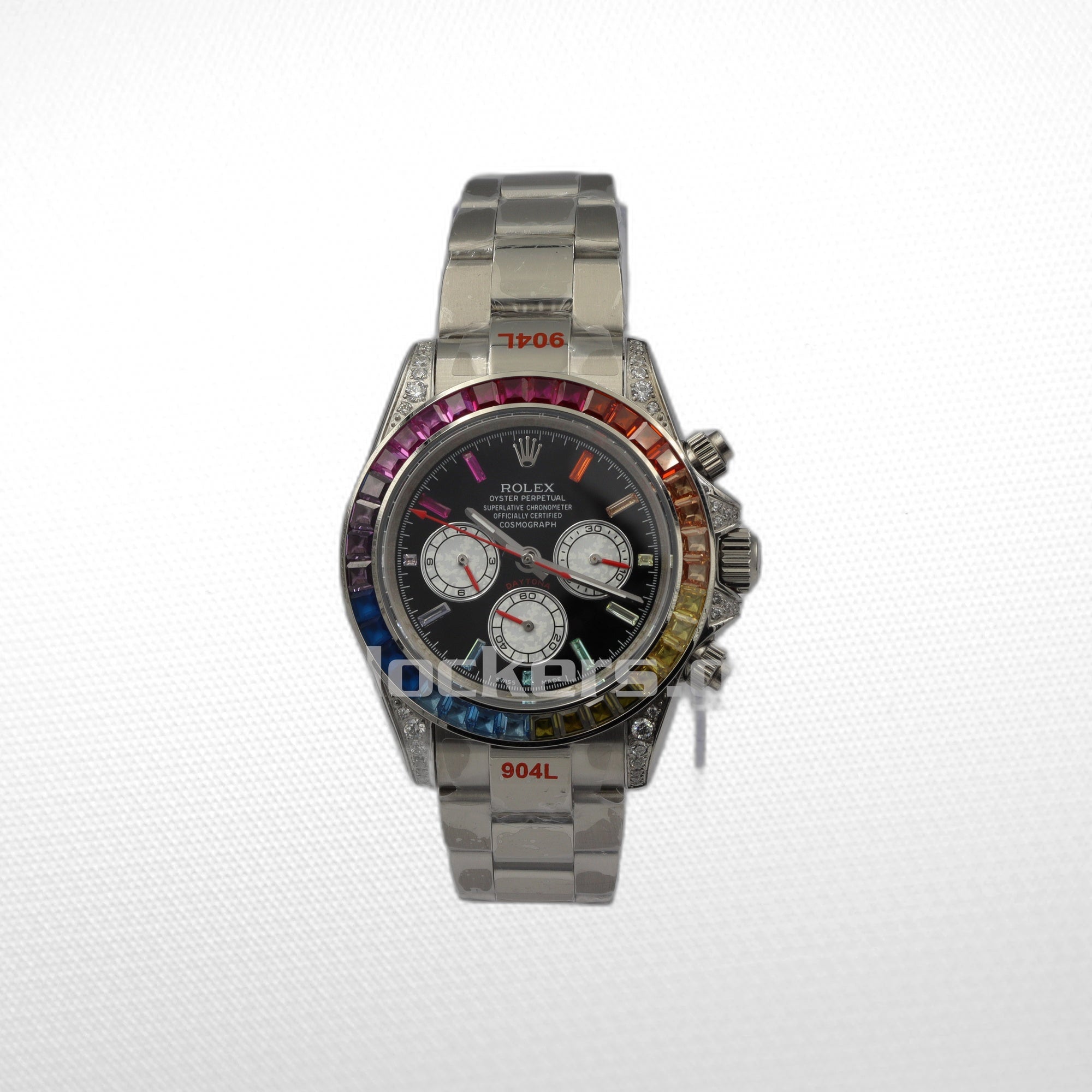 1_cf6248b9-5ed6-4126-995d-2d8bc69e7aa1 C0SMOGRAPH DAYT0NA BLACK DIAL SILVER RAINBOW 40MM - Image 1