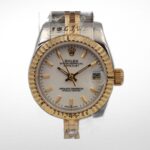 LADY DATEJUST CHAMPAGNE 28MM DIAL STEEL AND 18K YELLOW GOLD 2-TONE WATCH - Image 2