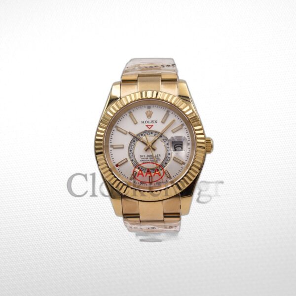 SKY-DWELLER GOLD WHITE DIAL