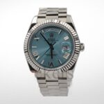 DAY-DATE II 40MM PLATINUM BLUE DIAL ROMAN MARKERS - Image 3