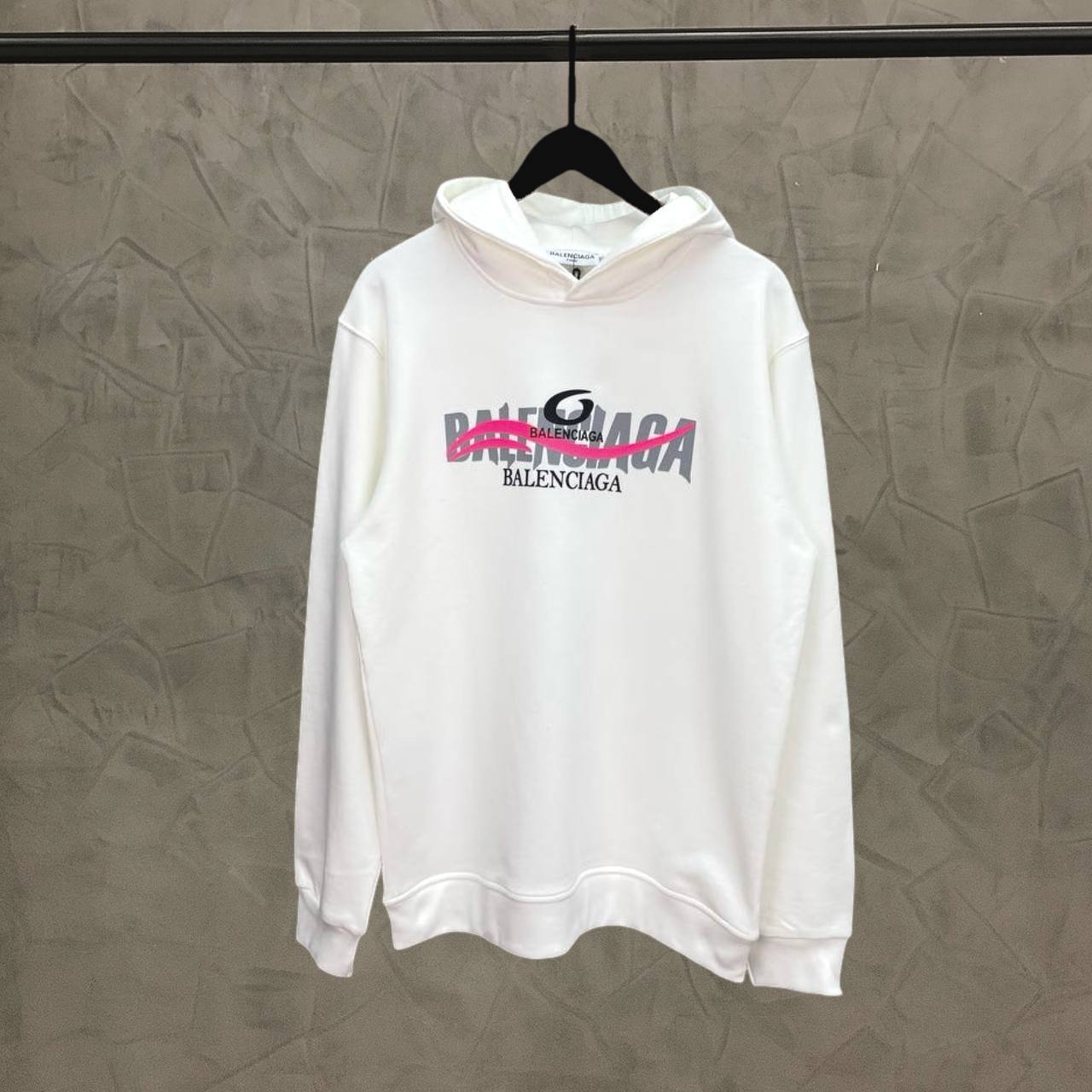 22D18006-6AB5-411E-BCB6-C51258310A53 Hoodie white Balenciaga - BL 1600 - Image 1