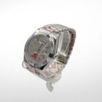Day Date 40MM Watch Fluted Bezel Diamond Paved Rainbow Sapphire Dial - Image 4