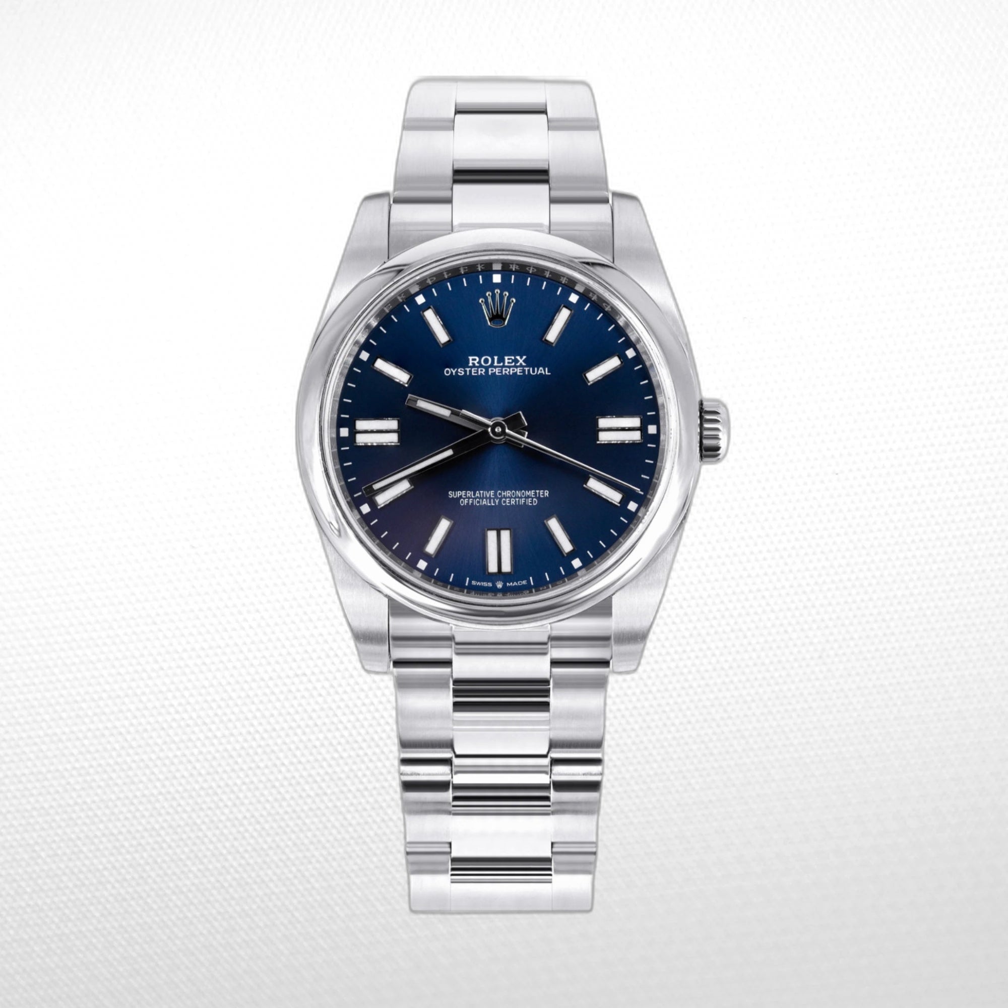 4B703374-C5CE-4322-BBFD-131D80D60649 THE 2020 ROLEX OYSTER PERPETUAL 41 BLUE REFERENCE 124300 CLONE - Image 1