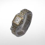 Cartier Panthère 2 Row 18k Gold Steel  Date Roman Dial with - Image 4