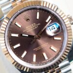 Date Just Chocolate Dial Two Tone Pink Gold - Image 3