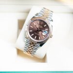 Date Just Chocolate Dial Two Tone Pink Gold - Image 2