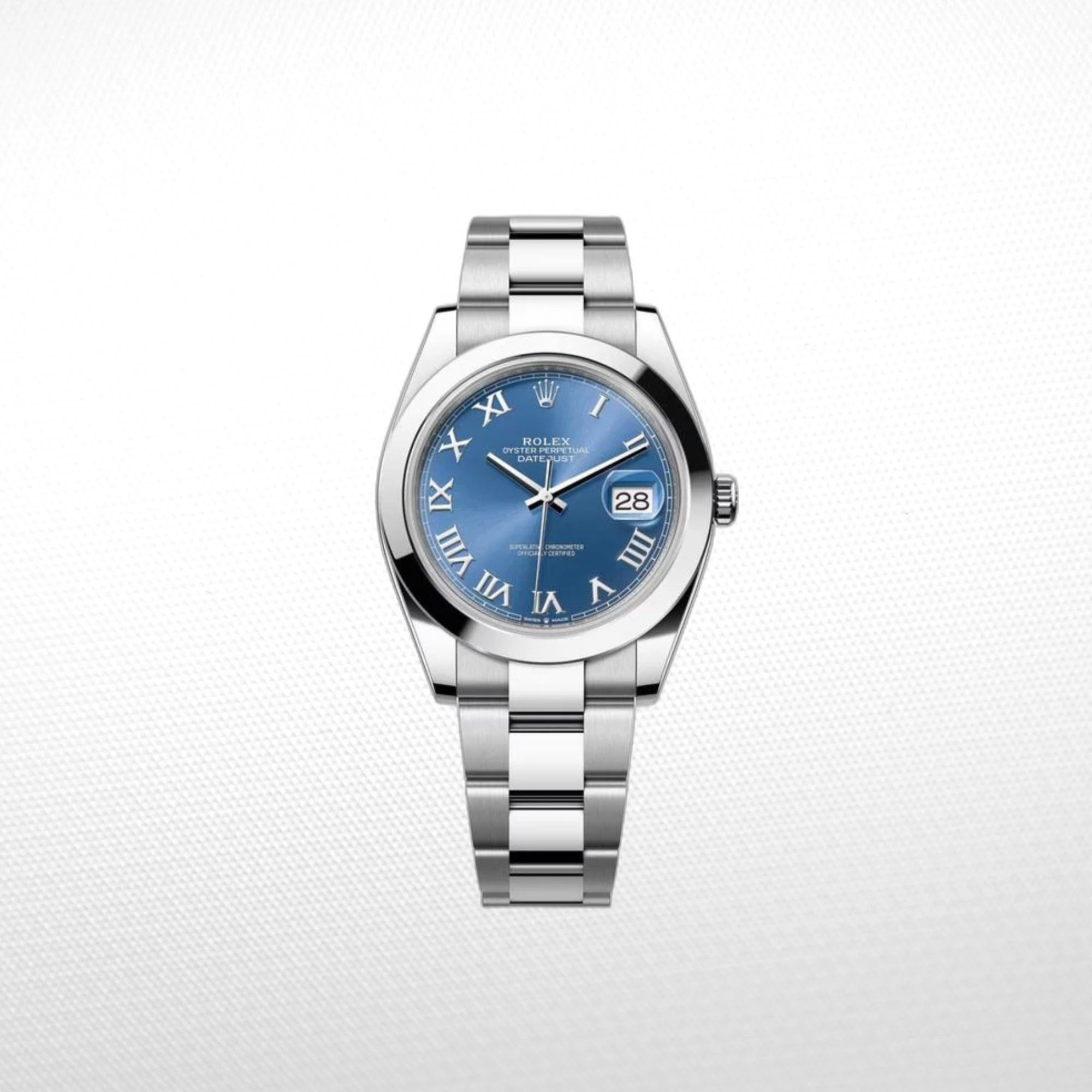 E7959271-2438-4705-8510-D3157E95E828 DATEJUST 41MM SS BLUE DIAL ROMAN MARKERS - Image 1