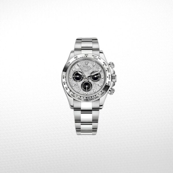DAYT0NA 18K WHITE GOLD STEEL DIAL 40MM