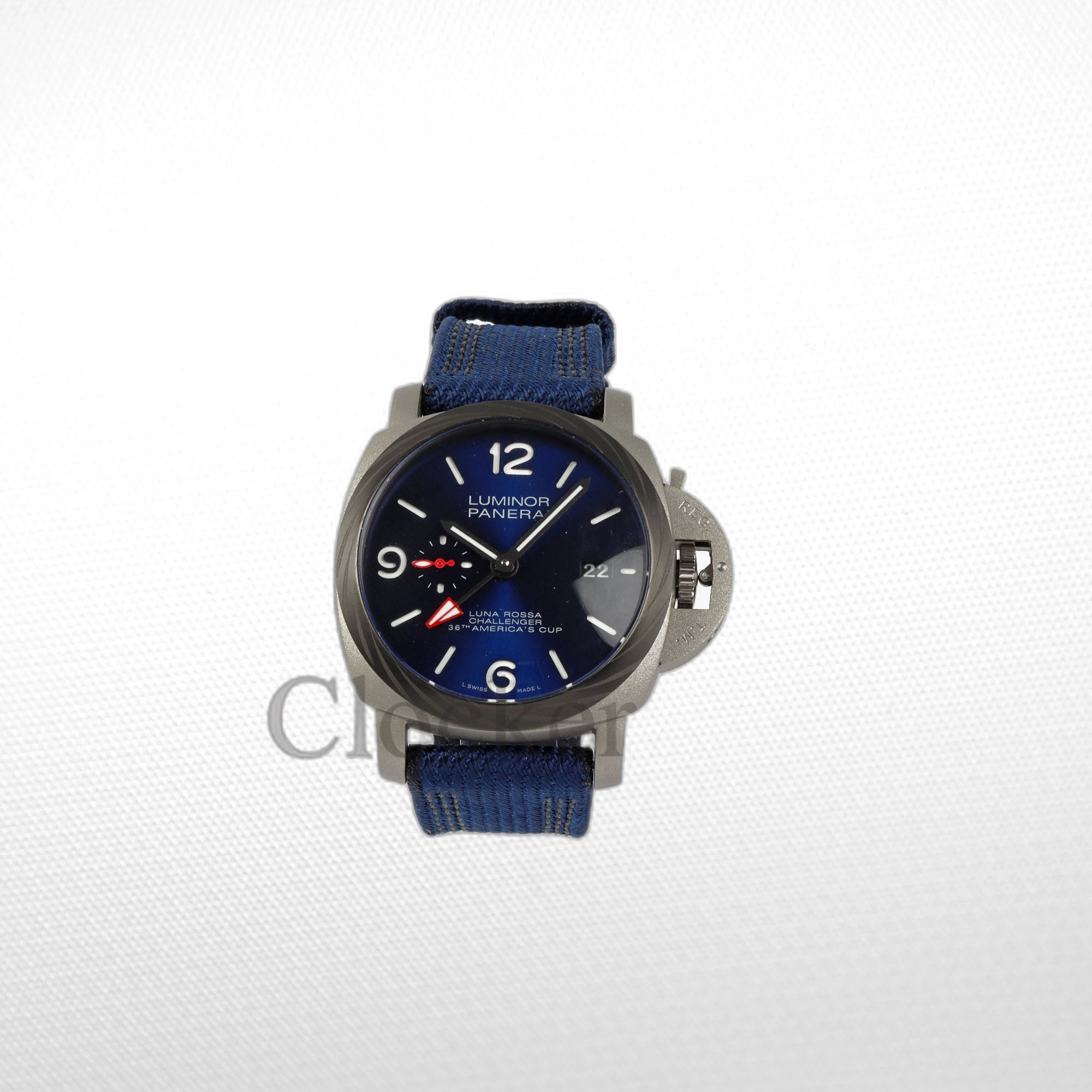 IMG_0855copy PANERAI LUMINOR 1950 3 DAYS GMT AUTOMATIC CERAMICA BLUE 44MM CLONE - Image 1