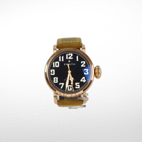 ZENITH PILOT TYPE 20 EXTRA SPECIAL VINTAGE STYLE BLACK DIAL SWISS 11 MIRROR  WATCH