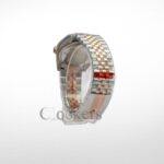 DATE JUST 36MM 2-TONE ROSE GOLD JUBILEE GREY DIAL STICKS MARKERS - Image 4