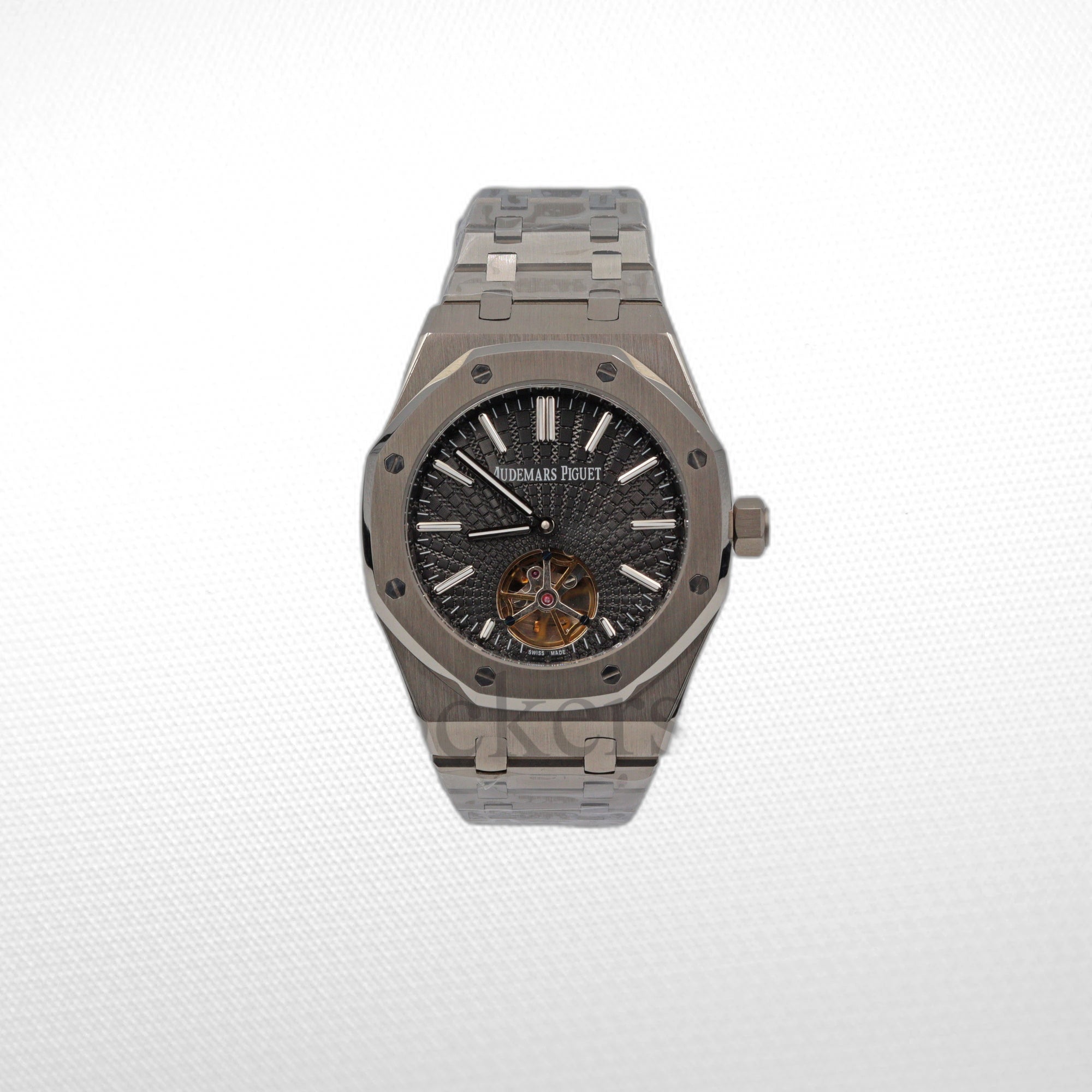 IMG_3293copy AUDEMARS PIGUET ROYAL OAK JUMBO EXTRA-THIN BLACK DIAL 15202PT.OO.1240PT.01 - Image 1