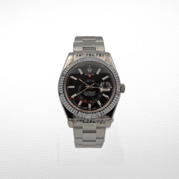 SKY-DWELLER SS BLACK DIAL STICK MARKERS