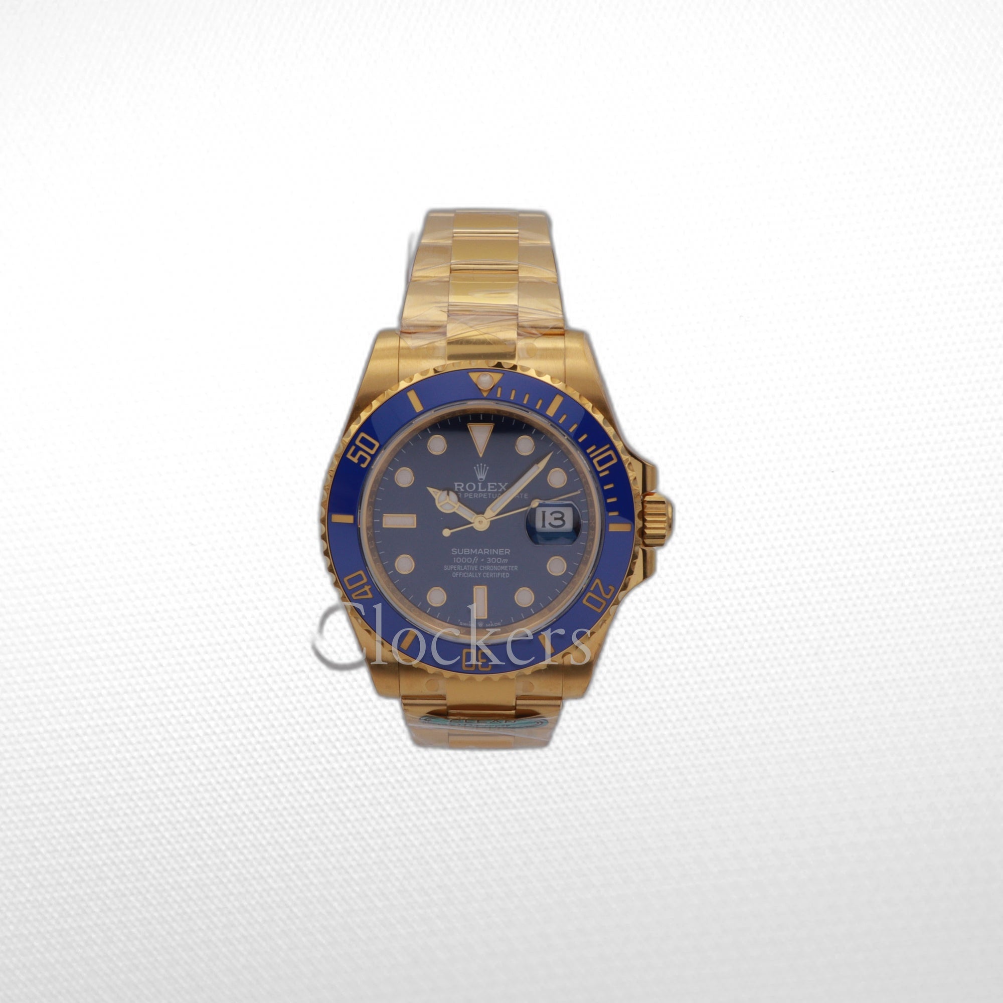 IMG_3573copy Rolex Submariner Date Full Yellow Gold Bluesy 126618LB Full Set - Image 1