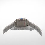 CARTIER SANTOS DE CARTIER LARGE STEEL & ADLC BLUE DIAL MEN'S AUTOMATIC WATCH - Image 7