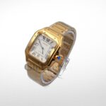 SANT0S DE CARTIER WATCH LARGE MODEL, AUTOMATIC,  GOLD,  INTERCHANGEABLE - Image 3