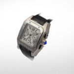 SANTOS 100 STEEL AUTOMATIC CHRONOGRAPH LARGE MEN'S - Image 3