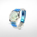 DATEJUST 36MM SS WHITE GOLD JUBILEE GREEN DIAL STICKS MARKERS 2022 CLONE - Image 4