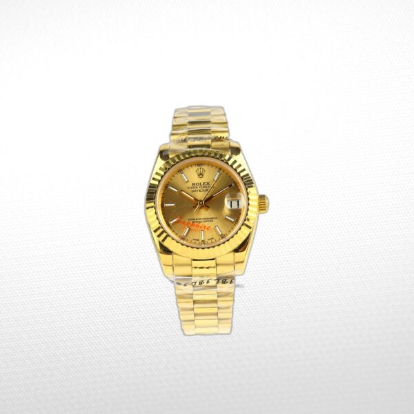 DATEJUST 31MM 18K GOLD PRESIDENT BRACELET GOLD DIAL CLONE