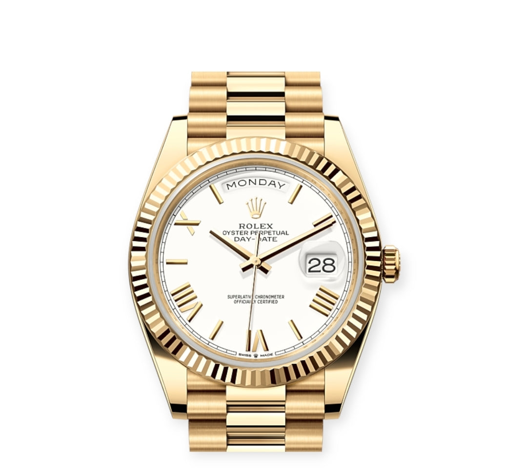 Screenshot-2023-10-23-23-45-46-668_com.photoroom.app-edit Rolex Day-Date Yellow Gold White Roman Dial 228238 - Image 1