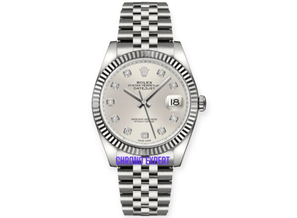 DateJust Silver Dial Diamond