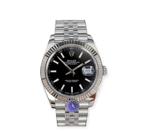 Date Just Black Dial
