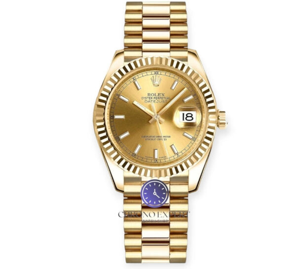 Date Just gold gold Dial