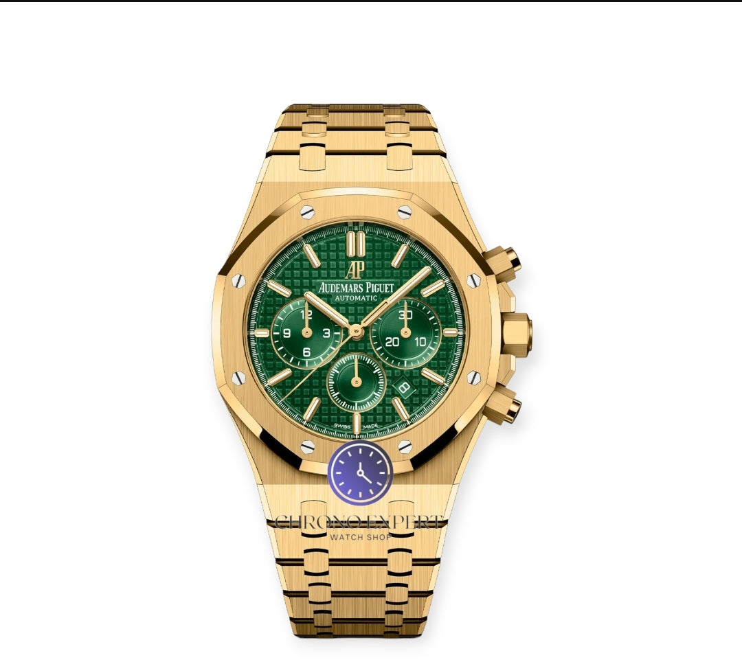 Screenshot_2023-06-10-16-15-54-886_com.photoroom.app-edit Royal Oak Green Dial Chronograph - Image 1