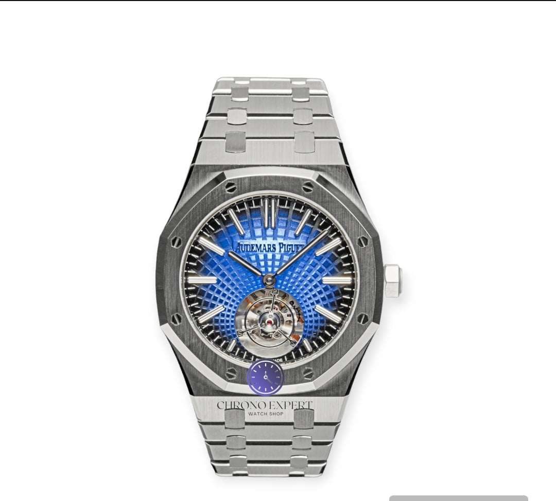 Screenshot_2023-07-01-15-41-32-612_com.photoroom.app-edit Roal Oak Blue dial Turbillon - Image 1