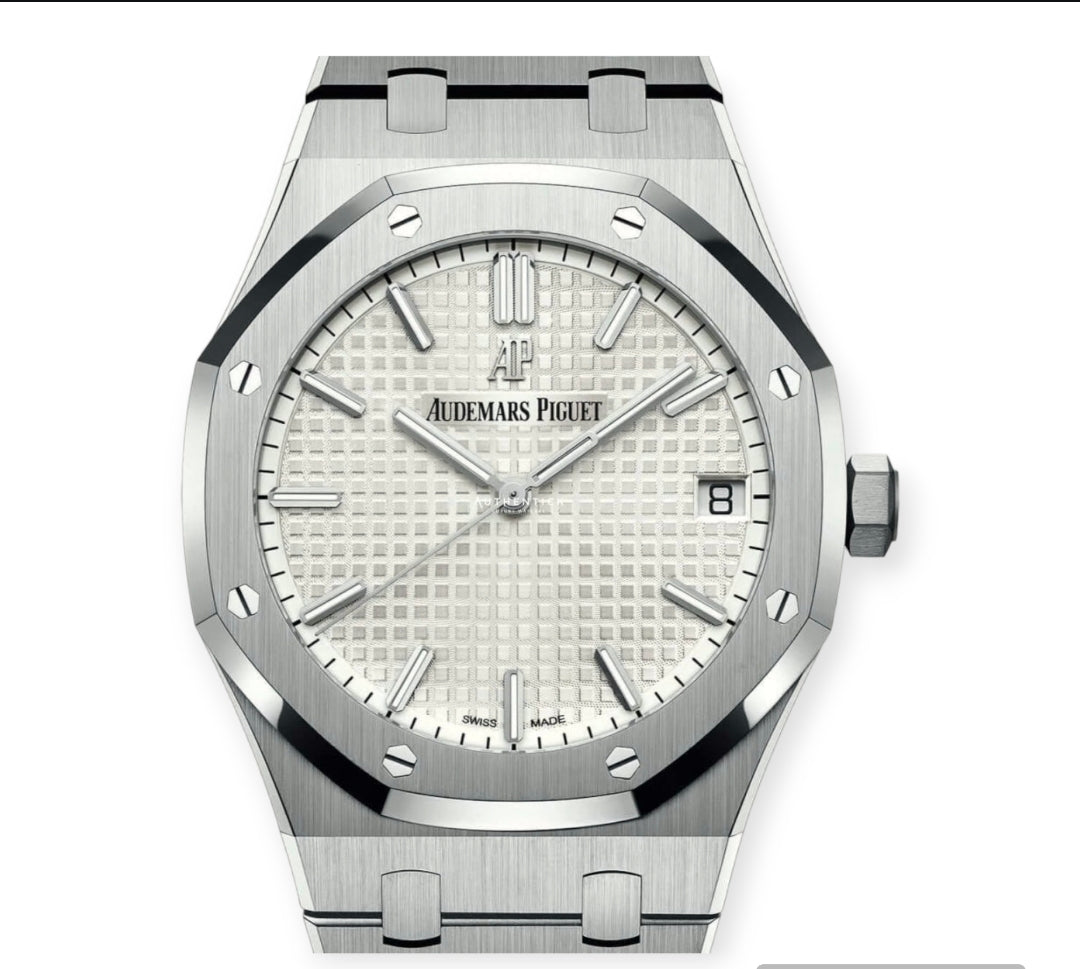 Screenshot_2023-07-20-16-03-29-673_com.photoroom.app-edit Royal Oak white dial - Image 1