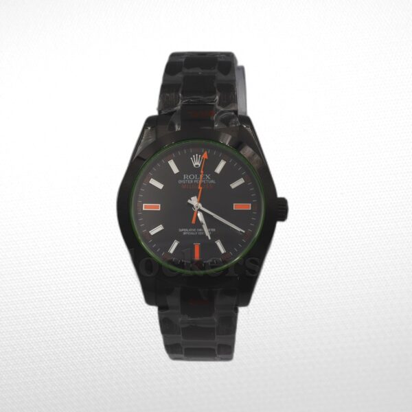 MILGAUSS 116400GV – BLACK DIAL – GREEN CRYSTAL – PVD