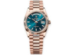 Day-Date Rose Gold Blue Dial